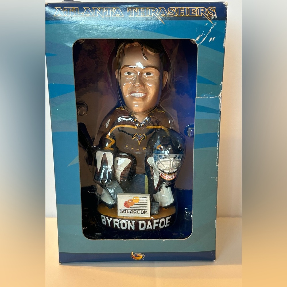 Byron Dafoe 34 Atlanta Thrashers Hockey Bobblehead 2002‎ New in Box